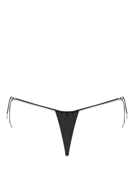 Женские стринги Maison Close French Kiss сатиновые, черные