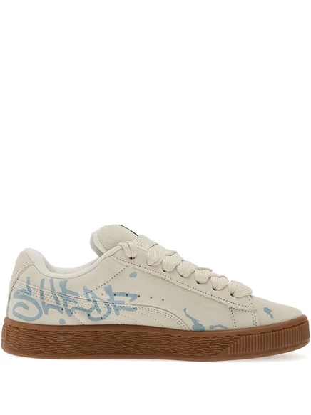 Кроссовки из замши PUMA Suede XL забрызганы брызгами neutrals