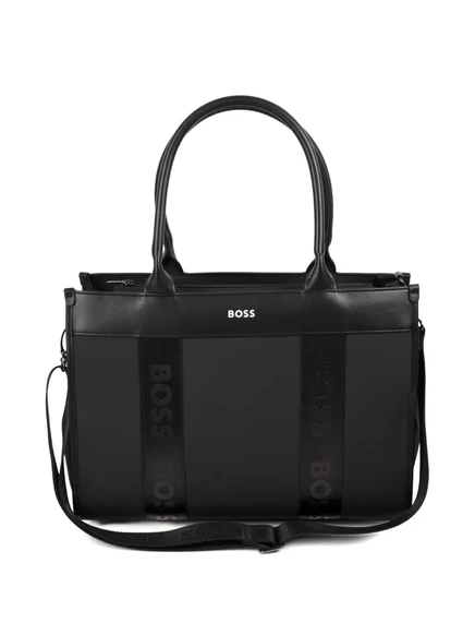 Сумка для пеленания Boss Kidswear с логотипом, черная