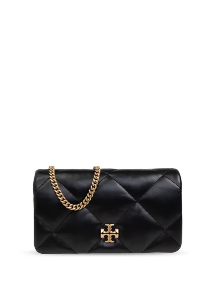 Женский стеганый клатч Tory Burch Kira Diamond, черный