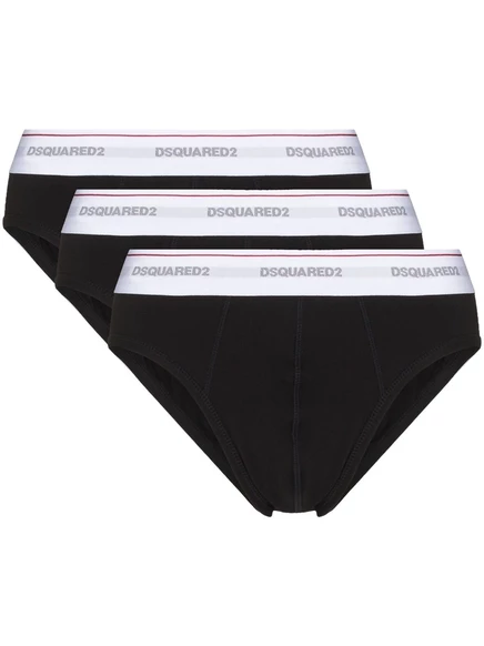 Мужские трусы-брифы DSquared2, 3 шт., черные