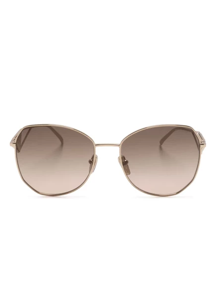 Солнцезащитные очки в градиентной негабаритной оправе Prada Eyewear gold