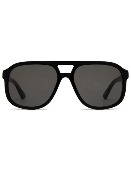 Унисекс солнцезащитные очки Gucci Eyewear пилотные, черные