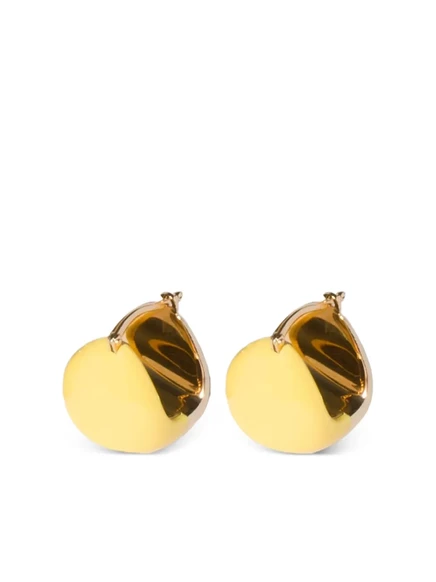 Женские серьги-кольца Miu Miu двухцветные, золотистые