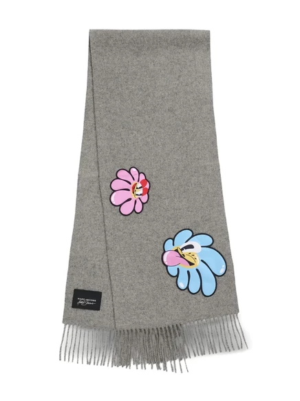 Женский шарф Marc Jacobs The Daisy, серый