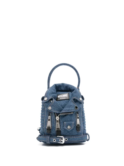 Женский рюкзак Moschino из денима, синий