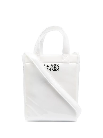 Женская сумка-тоут MM6 MAISON MARGIELA с логотипом, белая