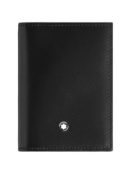 Мужской картхолдер Montblanc кожаный, черный