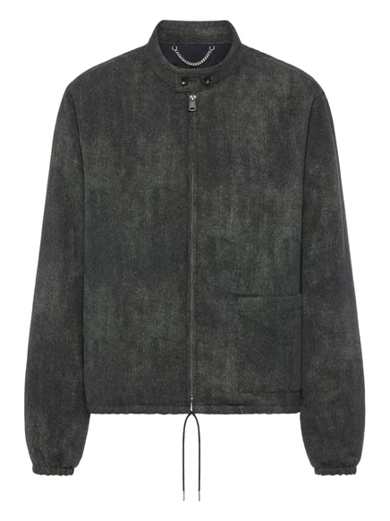 Мужская куртка Maison Margiela caban из хлопка, серая