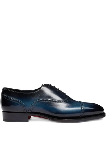 Мужские оксфорды Santoni, темно-синие