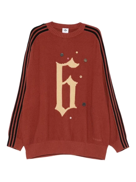 джемпер adidas x Song for the Mute ADI006, украшенный пуговицами red
