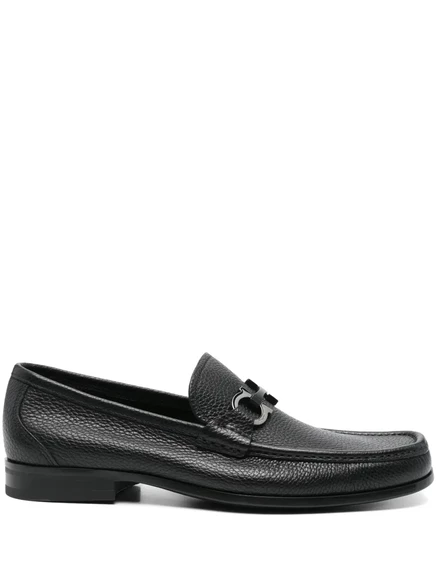 Мужские лоферы Ferragamo Gancini, черные