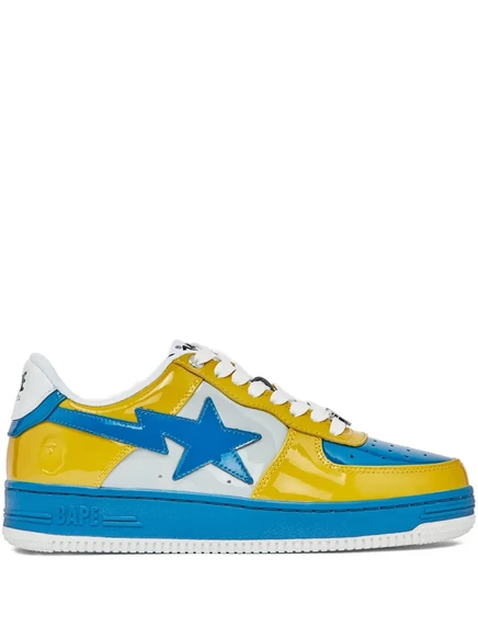 Мужские кеды A Bathing Ape Bape Sta со звездной аппликацией, желтые