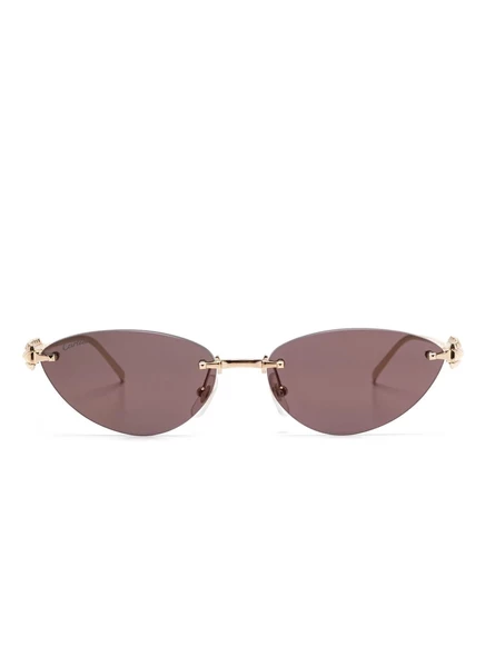 Женские солнцезащитные очки Cartier Eyewear Clash, золотистые