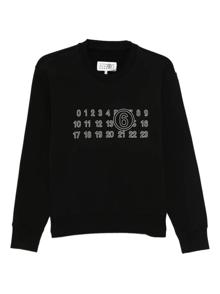 Толстовка с логотипом MM6 Maison Margiela black