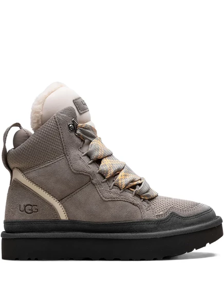 Женские высокие кеды UGG Highmel из замши, серые