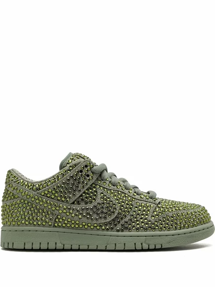 Унисекс кроссовки Nike Dunk Low Swarovski, зеленые