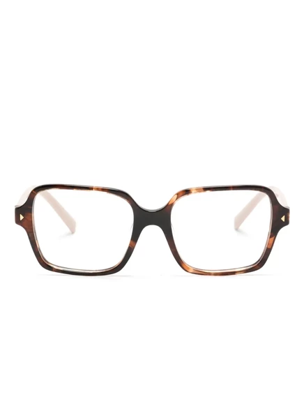 Очки в квадратной оправе с логотипом Prada Eyewear pink