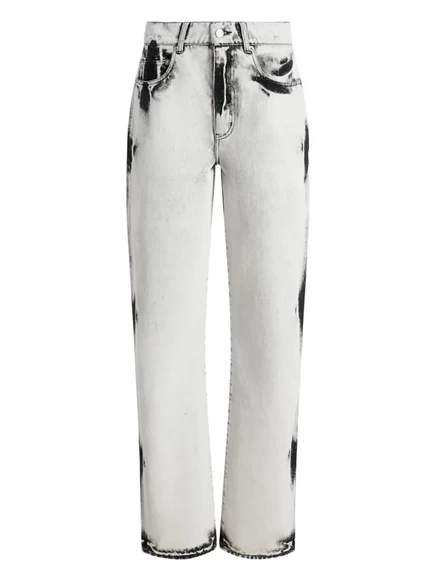 Джинсы прямого кроя с отбеленным эффектом Proenza Schouler white