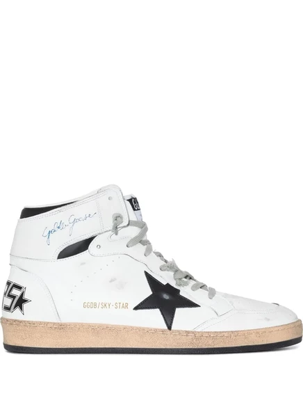 Кроссовки на шнуровке с нашивкой в виде звезды Golden Goose white
