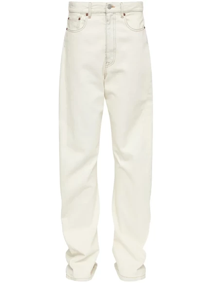 Женские пятикарманные джинсы MM6 Maison Margiela, белые