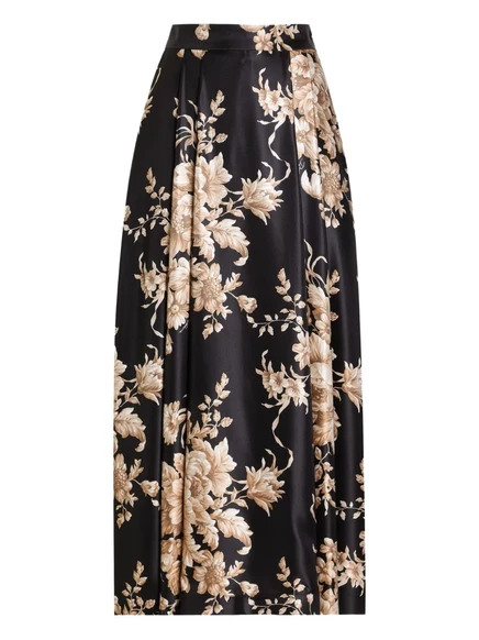 Женская юбка Dolce & Gabbana миди плиссе, черная