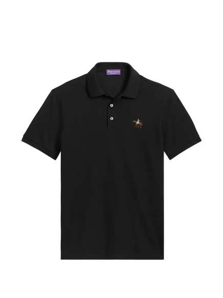 Мужское поло Ralph Lauren Purple Label, черное