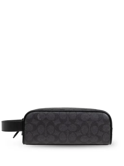 Фирменная холщовая дорожная сумка Coach grey