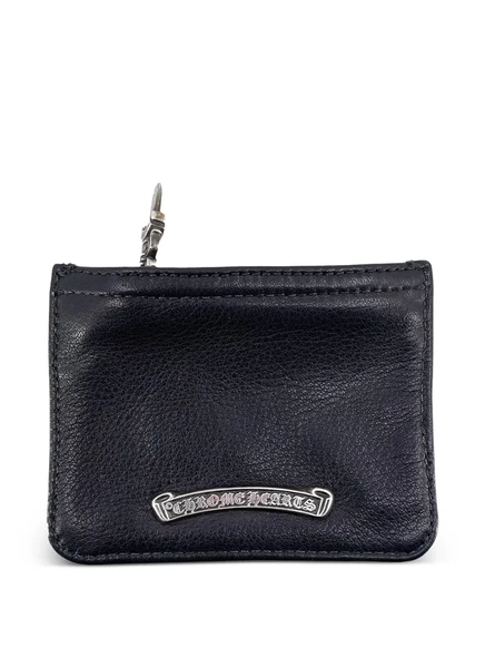 Мужская монетница Chrome Hearts Dagger на молнии, черная