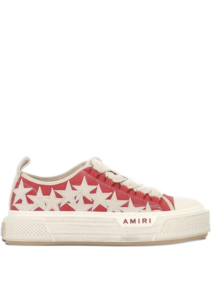 Кроссовки на платформе AMIRI Stars Court red