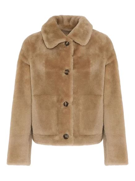 Куртка из овечьей шерсти от Yves Salomon neutrals