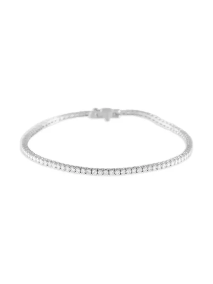 Женский теннис-браслет lb exclusive 14k белое золото, белый