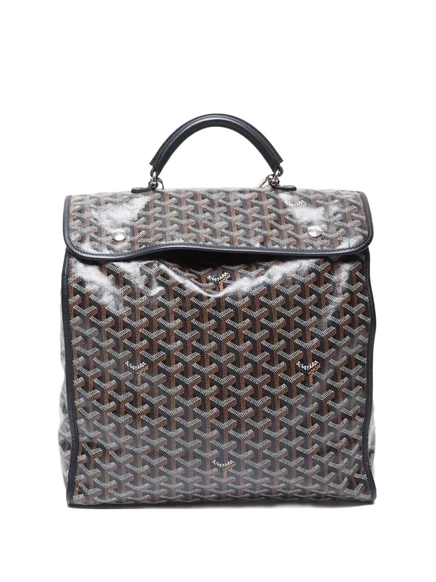 Унисекс рюкзак Goyard Saint Léger из канвы Goyardine, черный