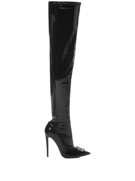 Латексные сапоги Philipp Plein Plein  black