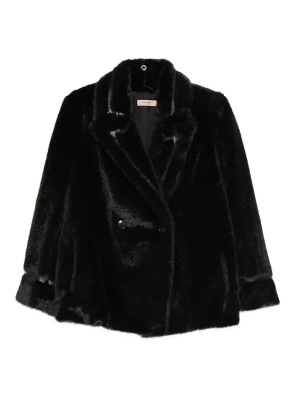 Женское двубортное пальто Twinset, черное