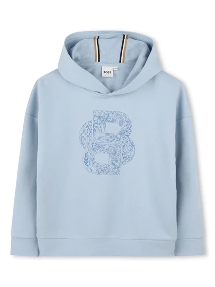 Подростковая худи Boss Kidswear Double B, светло-голубая