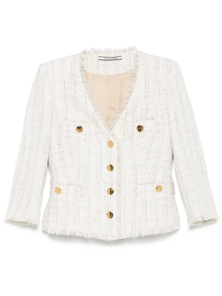 Твидовый пиджак от Tagliatore Dharma neutrals