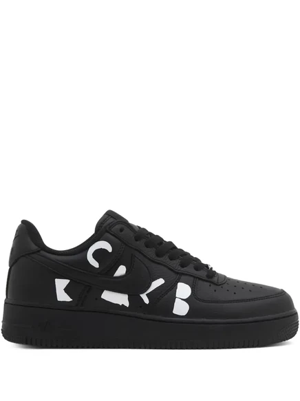 Низкие кожаные кроссовки Nike Air Force 1 black