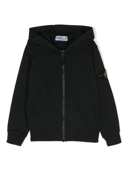 Детская куртка Stone Island Junior Compass, черная