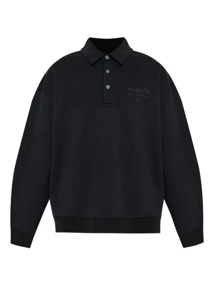 Мужская поло AllSaints XANDER, черная
