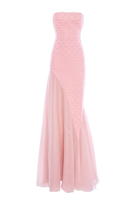 V:Платье макси от PM ATELIER Linda pink