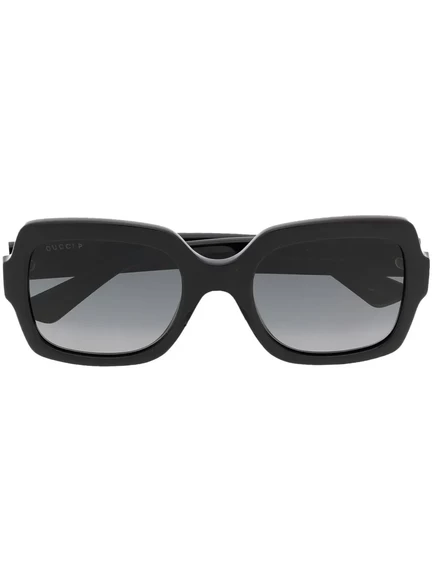 Солнцезащитные очки в квадратной оправе с логотипом Gucci Eyewear black