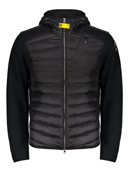 Мужская стеганая куртка с капюшоном Parajumpers, черная