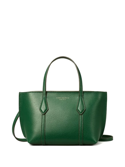 Мини-сумка Tory Burch Perry с отстрочкой сверху green