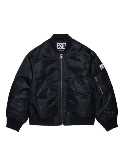 Куртка-бомбер для мальчиков Diesel Kids на молнии, черная