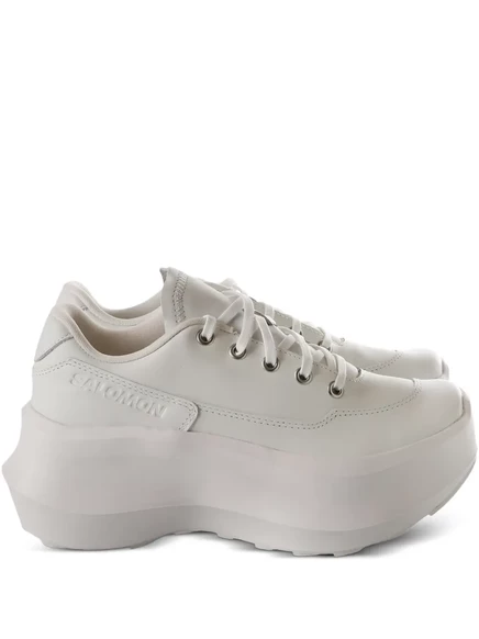 Кеды COMME des GARÇONS Salomon SR811 на платформе, белые