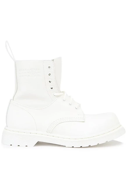 Ботинки MM6 Maison Margiela x Dr Martens 1460  white