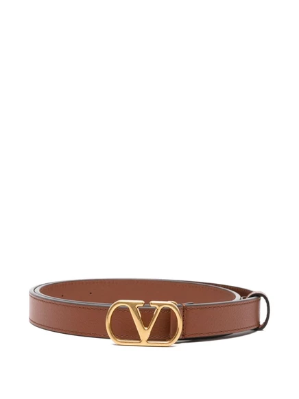 Женский кожаный ремень Valentino Garavani, коричневый