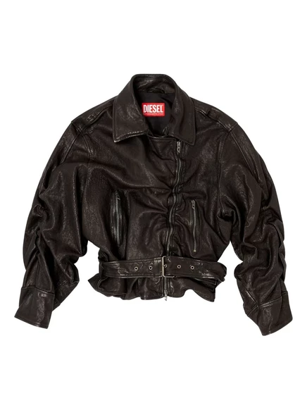 Женская кожаная куртка Diesel L-Oys, черная
