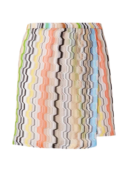 Женская мини-юбка Missoni с запахом, бежевая